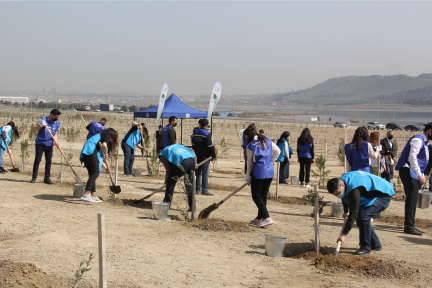 Tree Planting Actions in the Green Marathon in Khojasan Settlement and Tovuz District