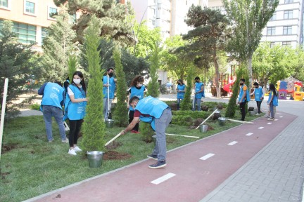 The Next Yard in Narimanov District was Put to Use by the Residents