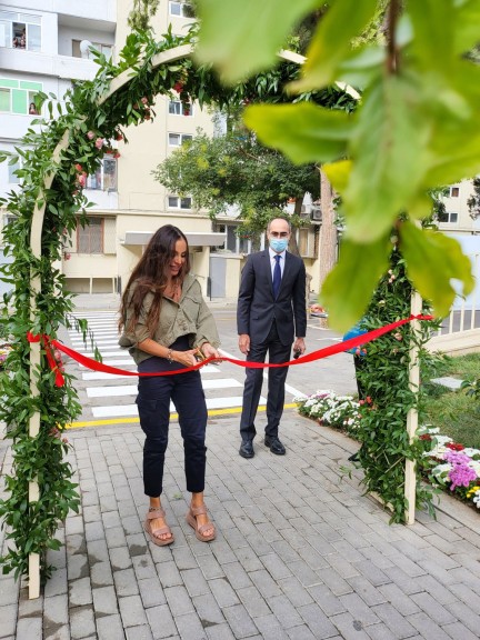 The Yard in the Khatai District was Opened with the Participation of Leyla Aliyeva