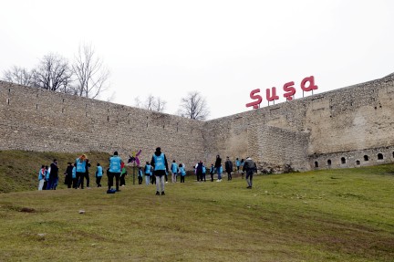 Gənc ekoloqlar Şuşa şəhərinə səfər edib