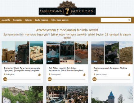 The First Stage of the "7 Wonders of Azerbaijan" Project has Concluded!