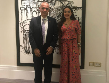 Leyla Aliyeva Meets with UN Resident Coordinator in Azerbaijan Ghulam Isaczai